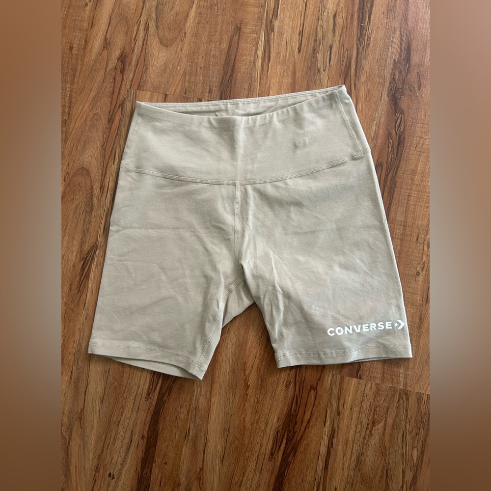 Converse Biker Shorts Tan Womens Size M